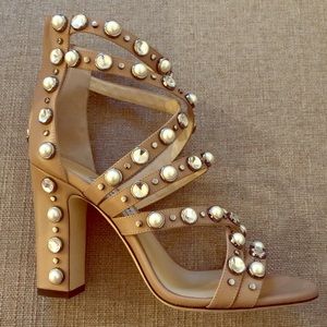 BNWT Jimmy Choo Moore size 40 calf leather strappy